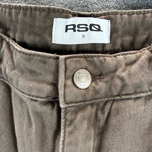 RSQ LR Baggy Carpenter Pants Brown Size 31 NWT Utility Skater - Picture 3 of 8